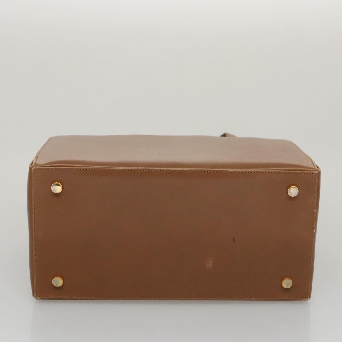Salvatore Ferragamo Gancini Brown Leather Handbag (Pre-Owned) Size ONE SIZE - 18 Thumbnail