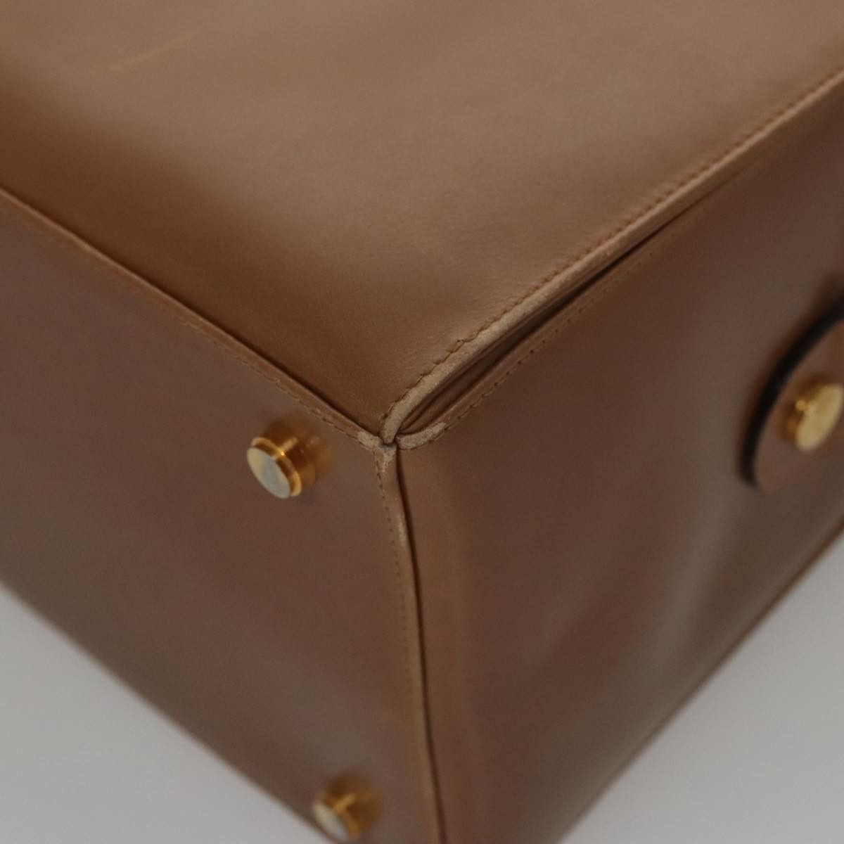 Salvatore Ferragamo Gancini Brown Leather Handbag (Pre-Owned) Size ONE SIZE - 10 Thumbnail