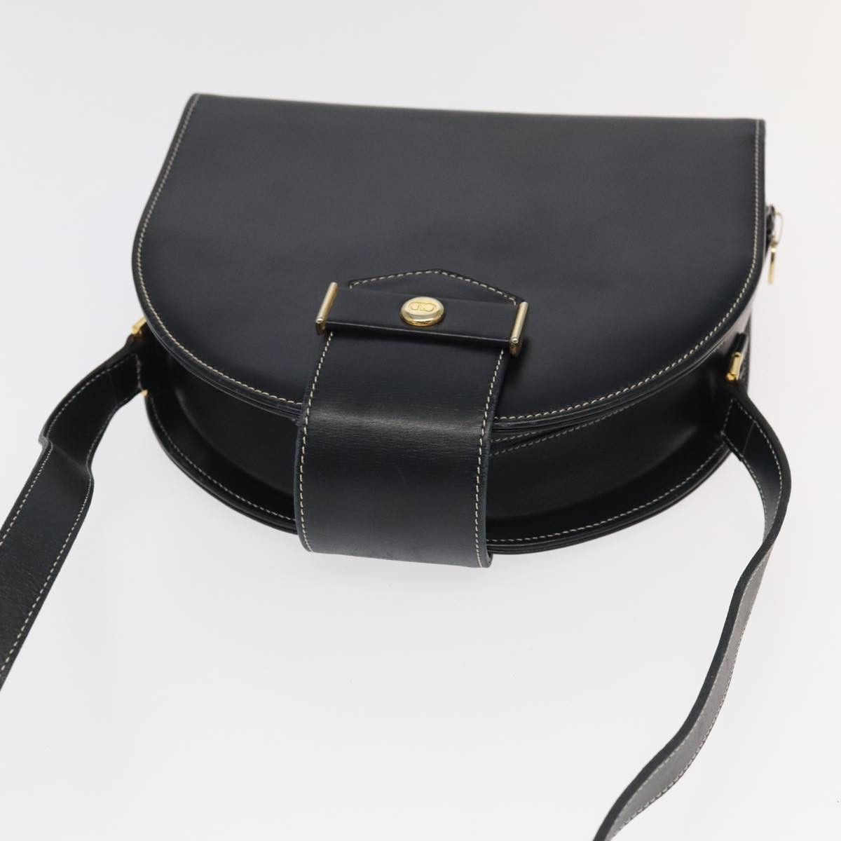 Dior Cd Black Leather Shoulder Bag (Pre-Owned) Size ONE SIZE - 6 Thumbnail