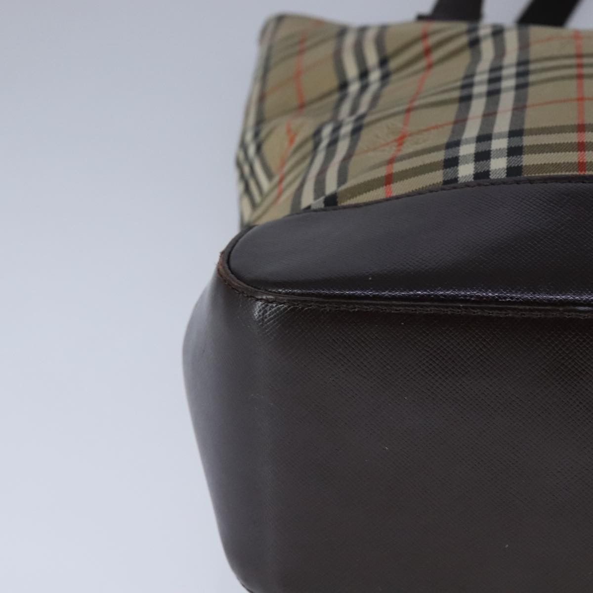 Burberry Nova Check Beige Canvas Tote Bag (Pre-Owned) Size ONE SIZE - 7 Thumbnail