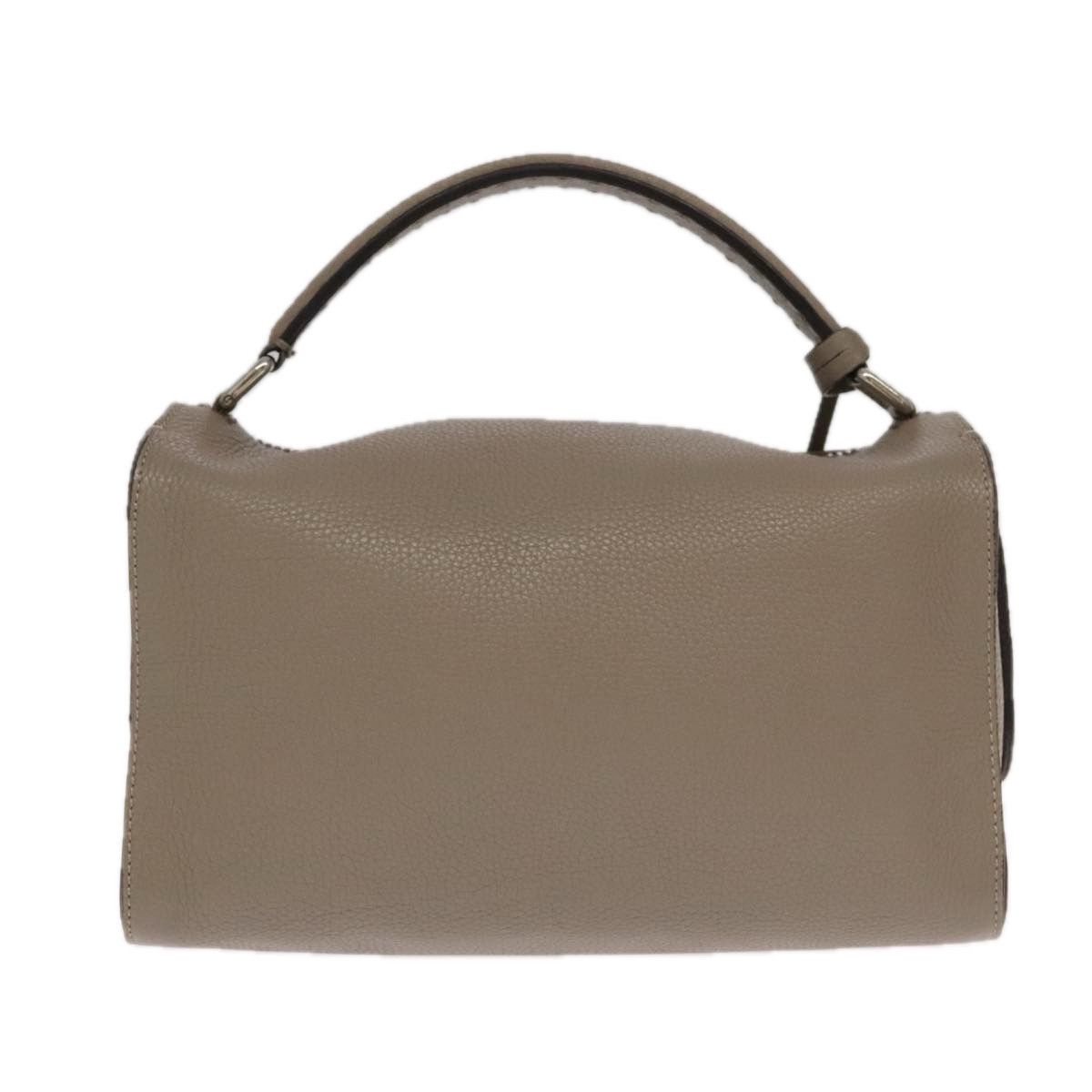 Fendi Lei Selleria Beige Leather Handbag (Pre-Owned) Size ONE SIZE - 2 Thumbnail