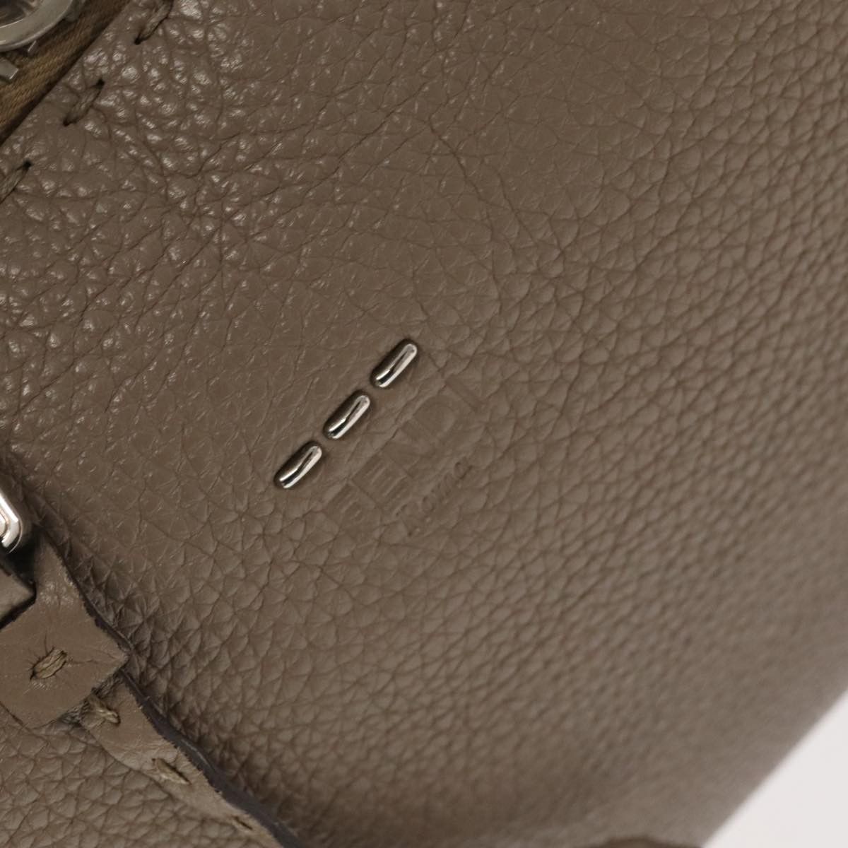 Fendi Lei Selleria Beige Leather Handbag (Pre-Owned) Size ONE SIZE - 15 Thumbnail