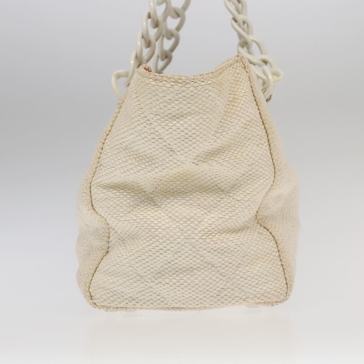Chanel Coco Mark Beige Canvas Shoulder Bag (Pre-Owned) Size ONE SIZE - 3 Thumbnail