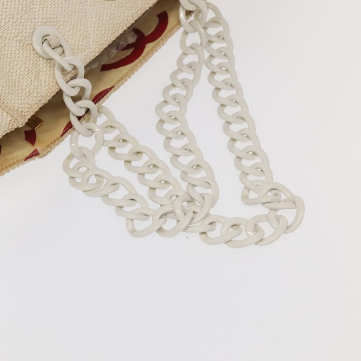 Chanel Coco Mark Beige Canvas Shoulder Bag (Pre-Owned) Size ONE SIZE - 6 Thumbnail