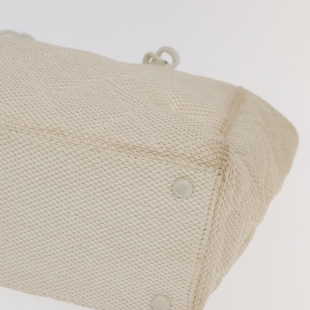 Chanel Coco Mark Beige Canvas Shoulder Bag (Pre-Owned) Size ONE SIZE - 11 Thumbnail