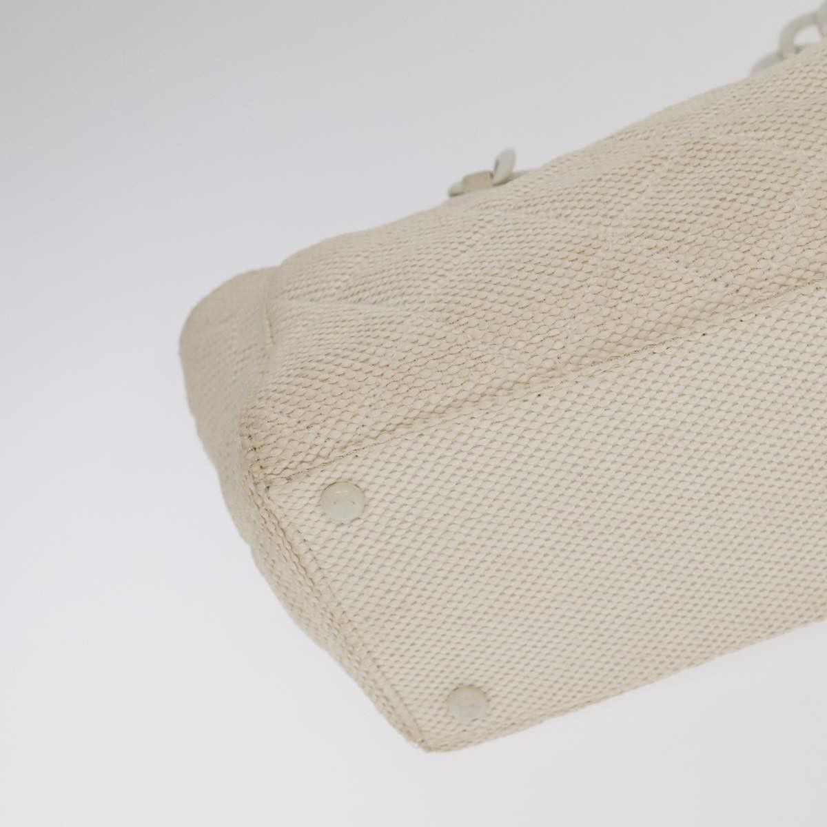 Chanel Coco Mark Beige Canvas Shoulder Bag (Pre-Owned) Size ONE SIZE - 10 Thumbnail