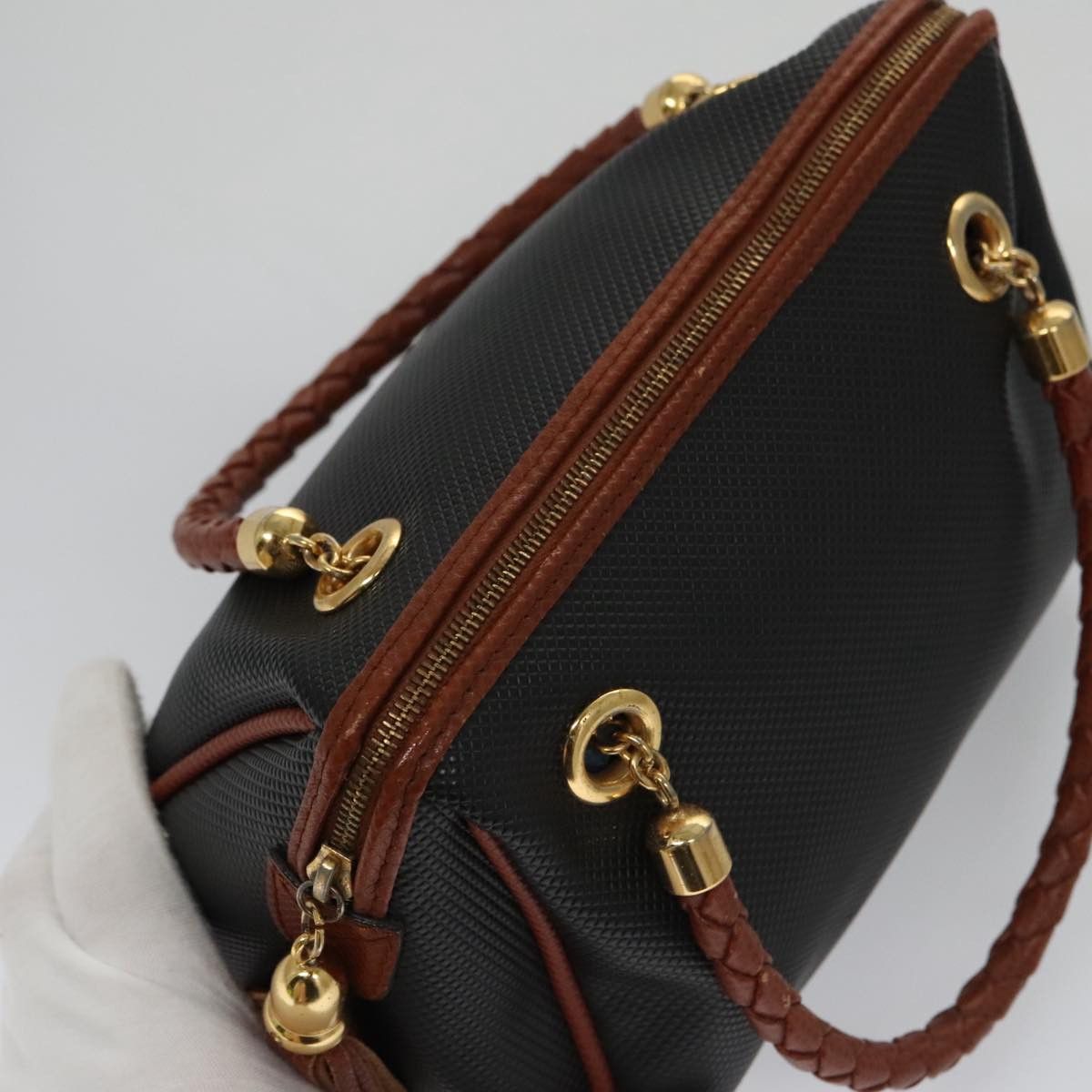 Bottega Veneta -- Black Canvas Handbag (Pre-Owned) Size ONE SIZE - 5 Thumbnail