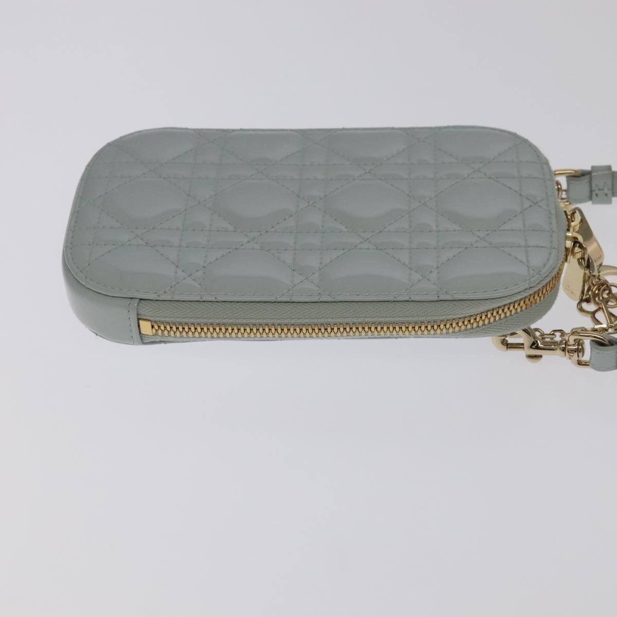Dior Lady Blue Patent Leather Shoulder Bag (Pre-Owned) Size ONE SIZE - 3 Thumbnail