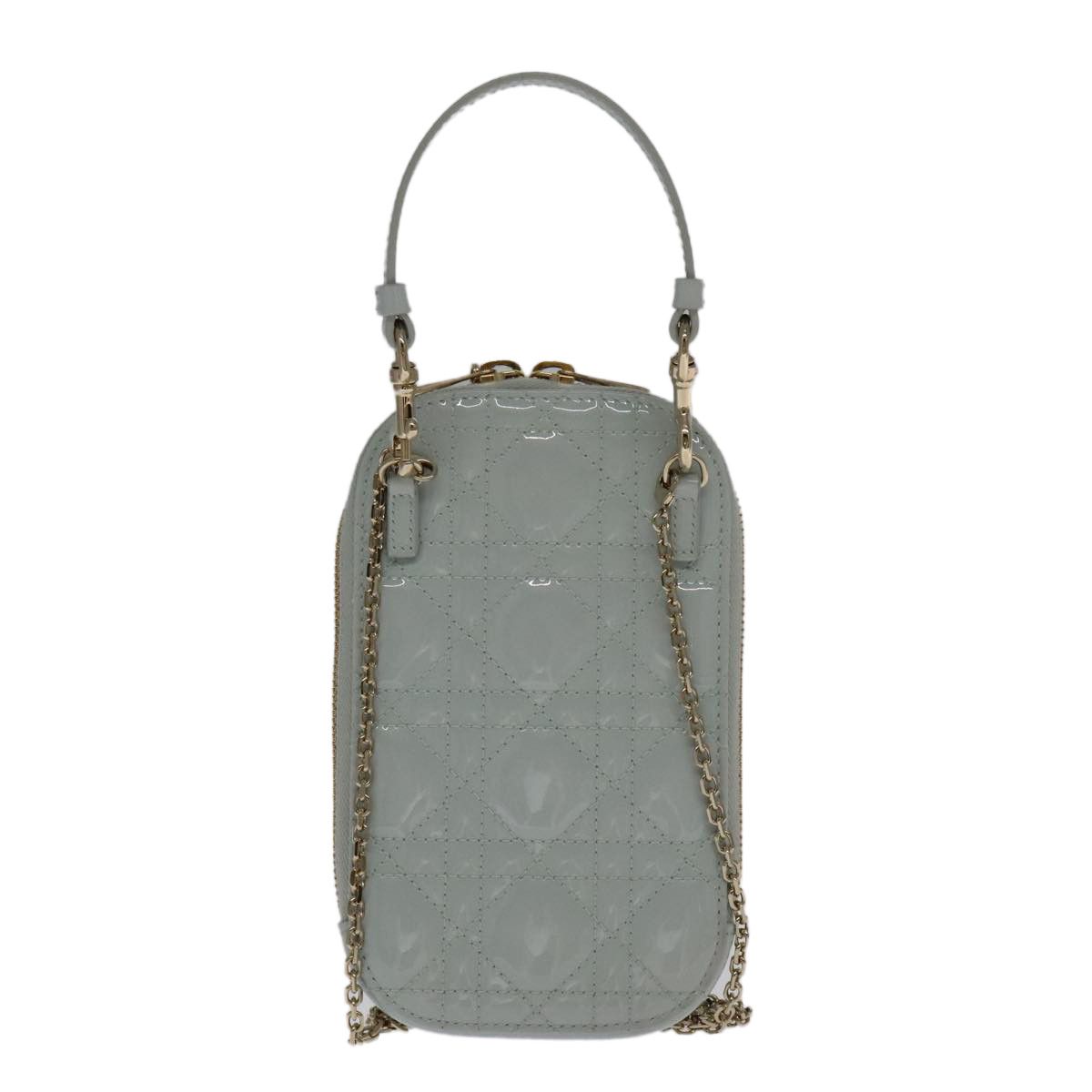 Dior Lady Blue Patent Leather Shoulder Bag (Pre-Owned) Size ONE SIZE - 2 Thumbnail
