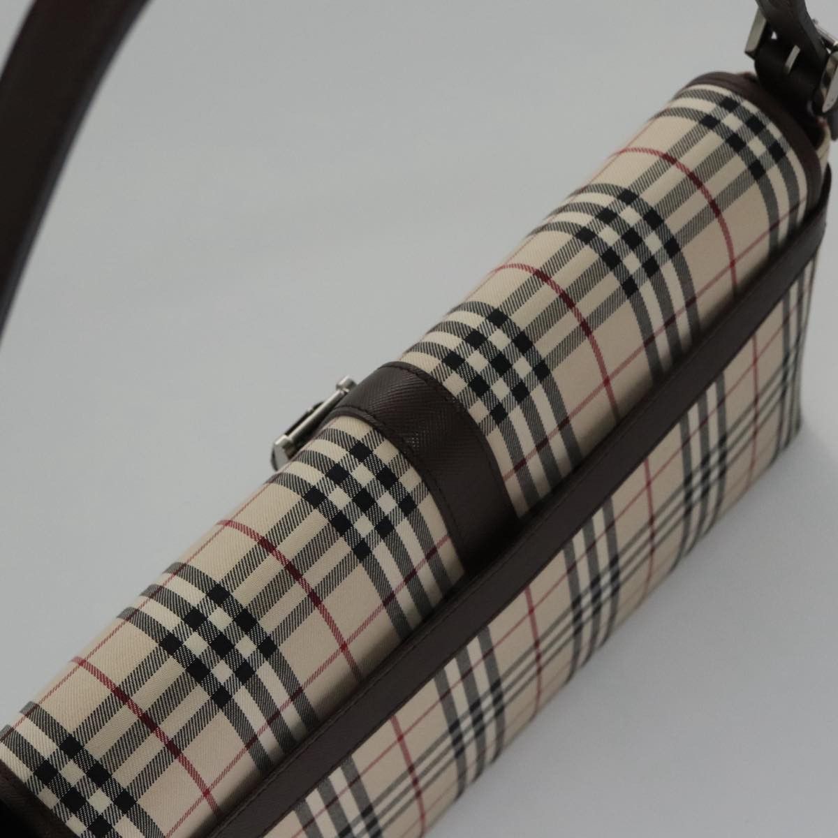 Burberry Nova Check Beige Canvas Shoulder Bag (Pre-Owned) Size ONE SIZE - 15 Thumbnail