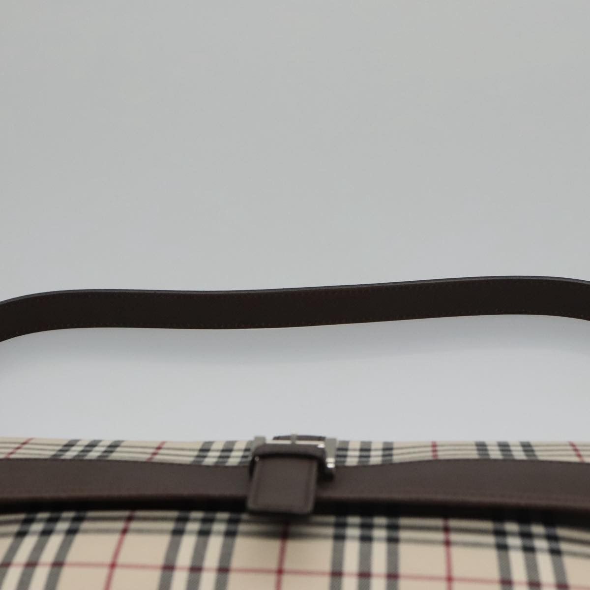 Burberry Nova Check Beige Canvas Shoulder Bag (Pre-Owned) Size ONE SIZE - 6 Thumbnail