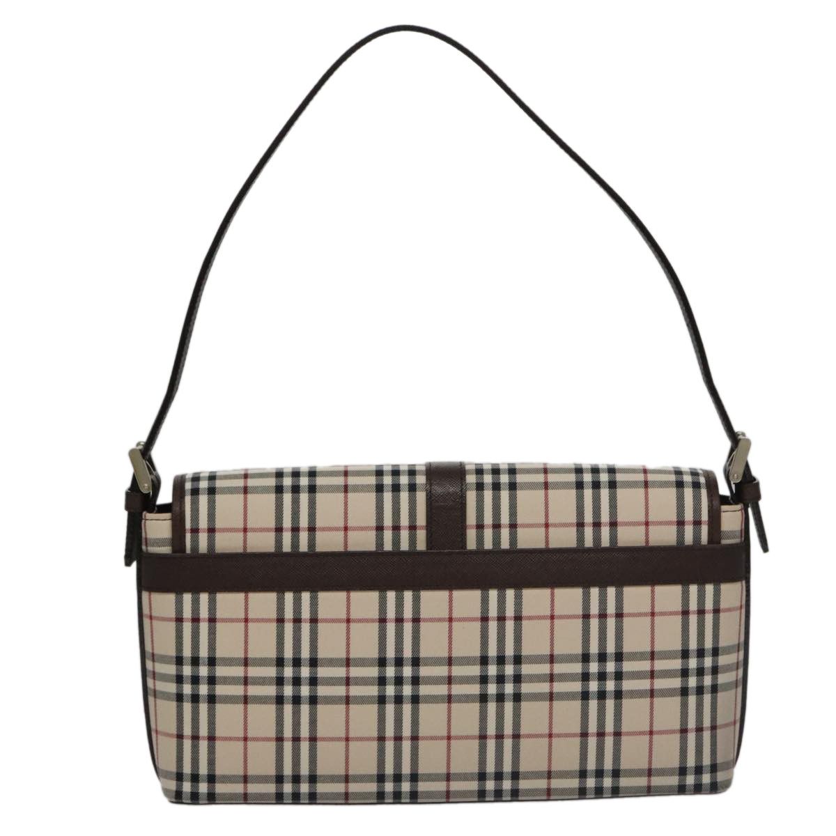 Burberry Nova Check Beige Canvas Shoulder Bag (Pre-Owned) Size ONE SIZE - 2 Thumbnail