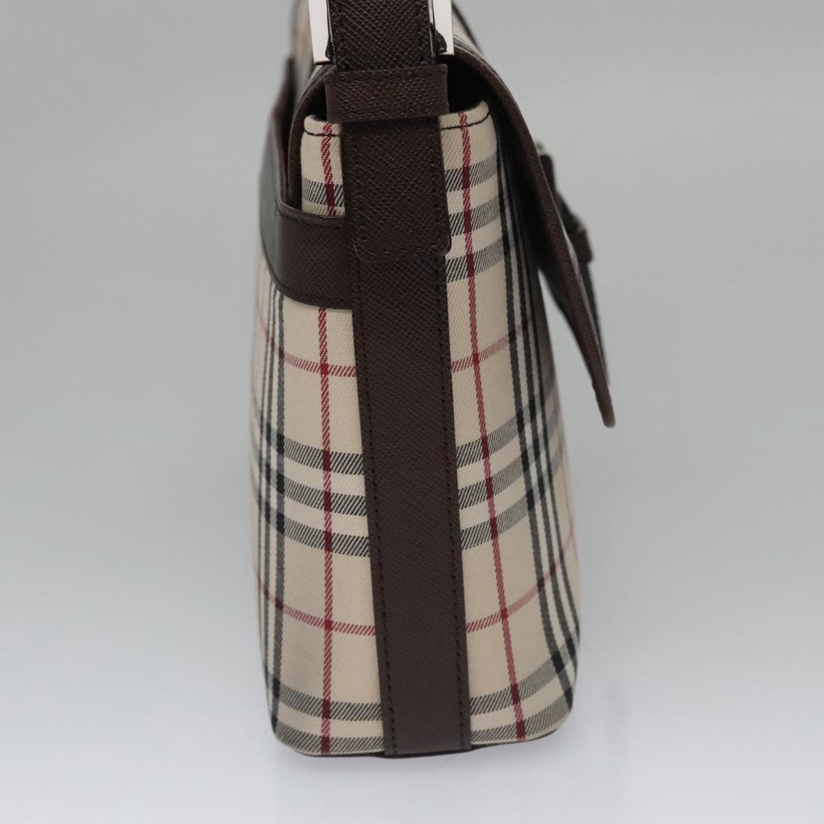 Burberry Nova Check Beige Canvas Shoulder Bag (Pre-Owned) Size ONE SIZE - 3 Thumbnail