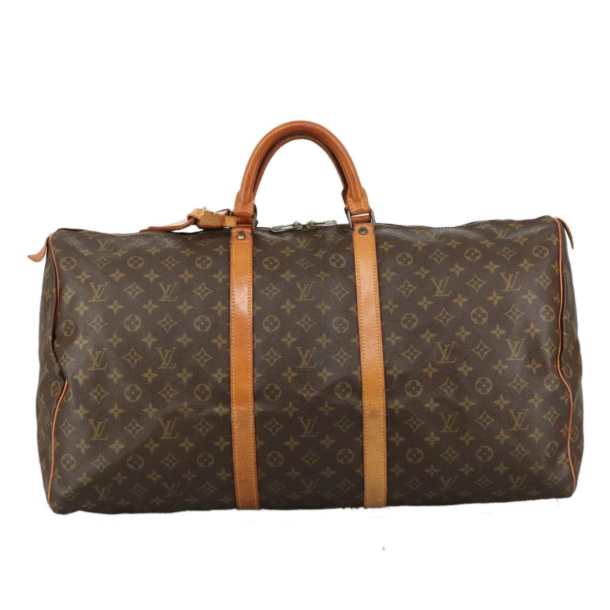 Louis Vuitton Keepall 60 Brown Canvas Travel Bag (Pre-Owned) Size ONE SIZE - 14 Thumbnail