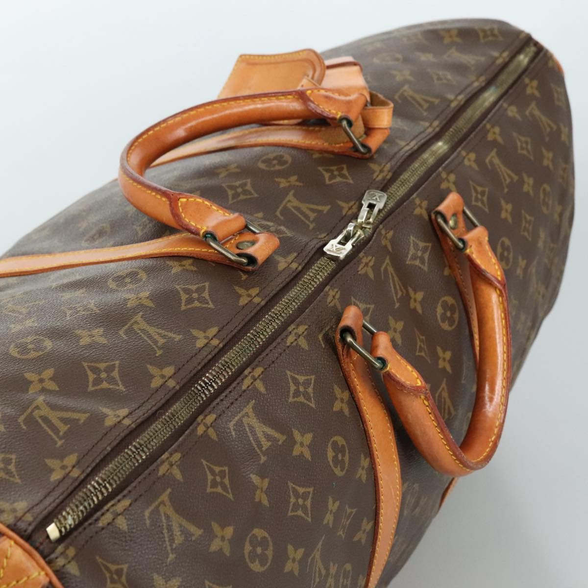 Louis Vuitton Keepall 60 Brown Canvas Travel Bag (Pre-Owned) Size ONE SIZE - 16 Thumbnail