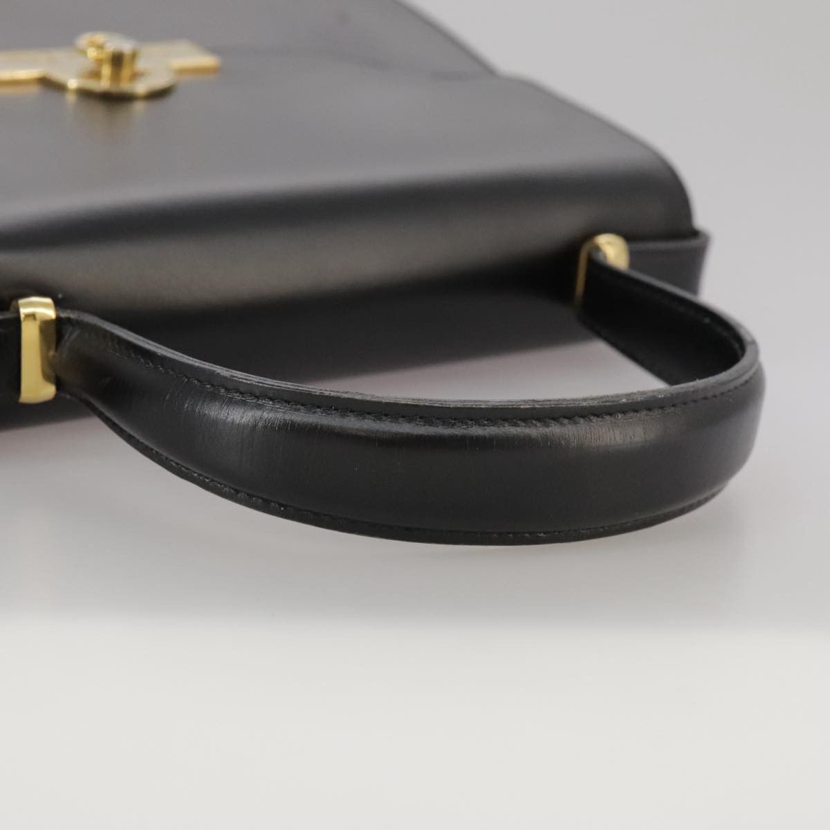 Dior -- Black Leather Handbag (Pre-Owned) Size ONE SIZE - 7 Thumbnail