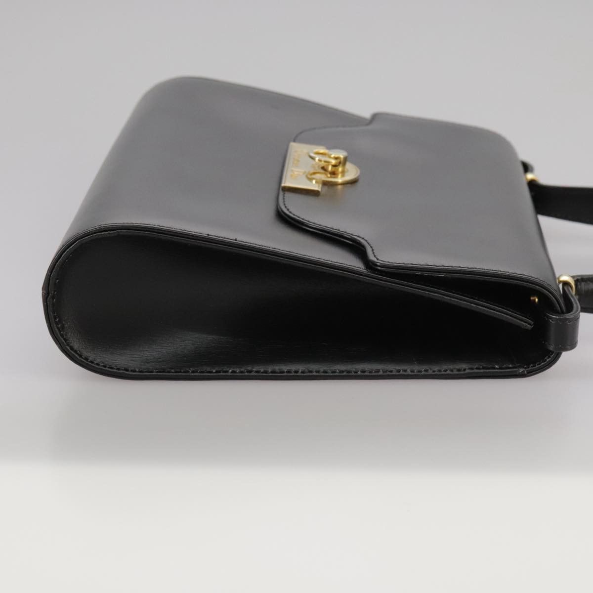 Dior -- Black Leather Handbag (Pre-Owned) Size ONE SIZE - 5 Thumbnail