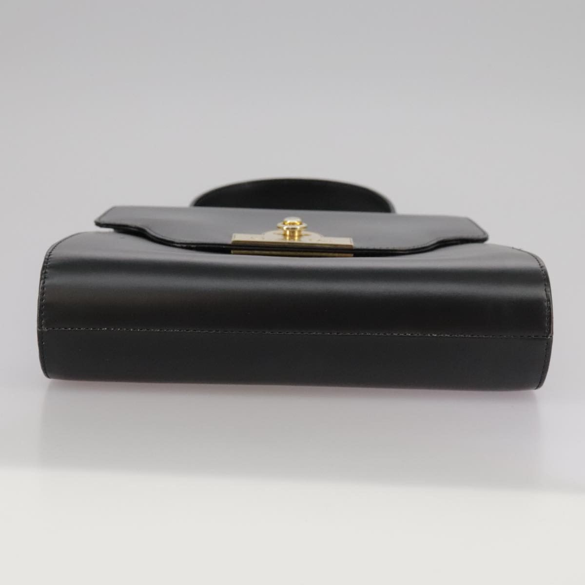 Dior -- Black Leather Handbag (Pre-Owned) Size ONE SIZE - 9 Thumbnail