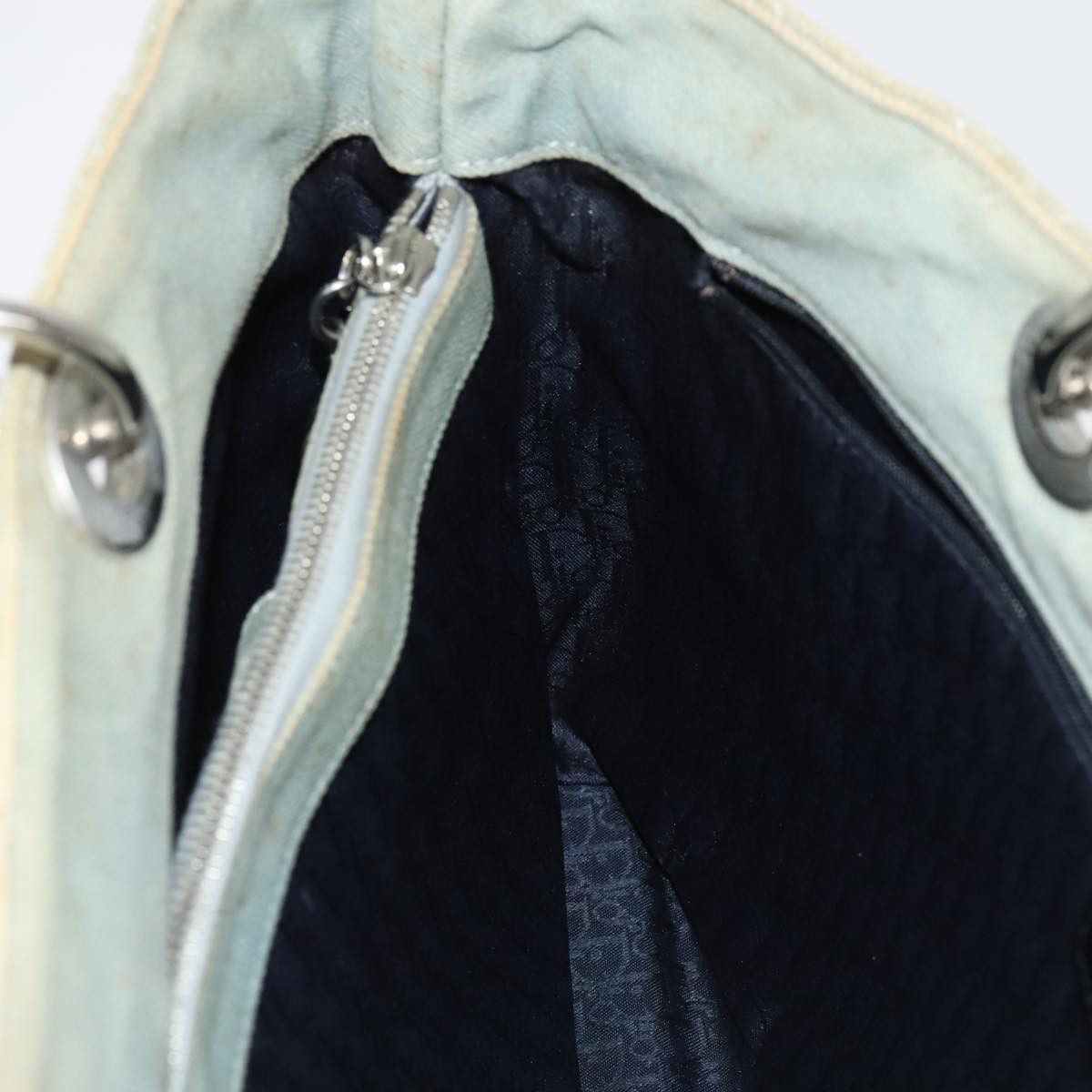 Dior Cannage Lady Blue Canvas Handbag (Pre-Owned) Size ONE SIZE - 17 Thumbnail