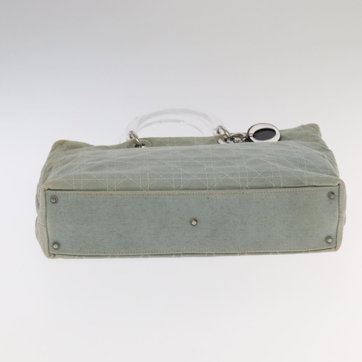 Dior Cannage Lady Blue Canvas Handbag (Pre-Owned) Size ONE SIZE - 8 Thumbnail