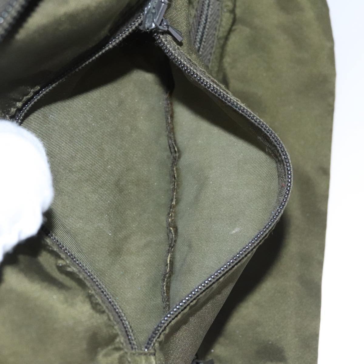 Prada Re-Nylon Khaki Synthetic Clutch Bag (Pre-Owned) Size ONE SIZE - 20 Thumbnail