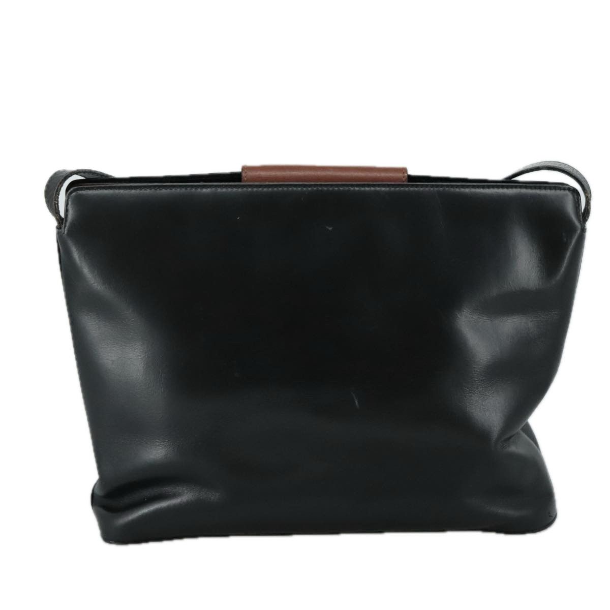 Salvatore Ferragamo Gancini Black Leather Shoulder Bag (Pre-Owned) Size ONE SIZE - 2 Thumbnail