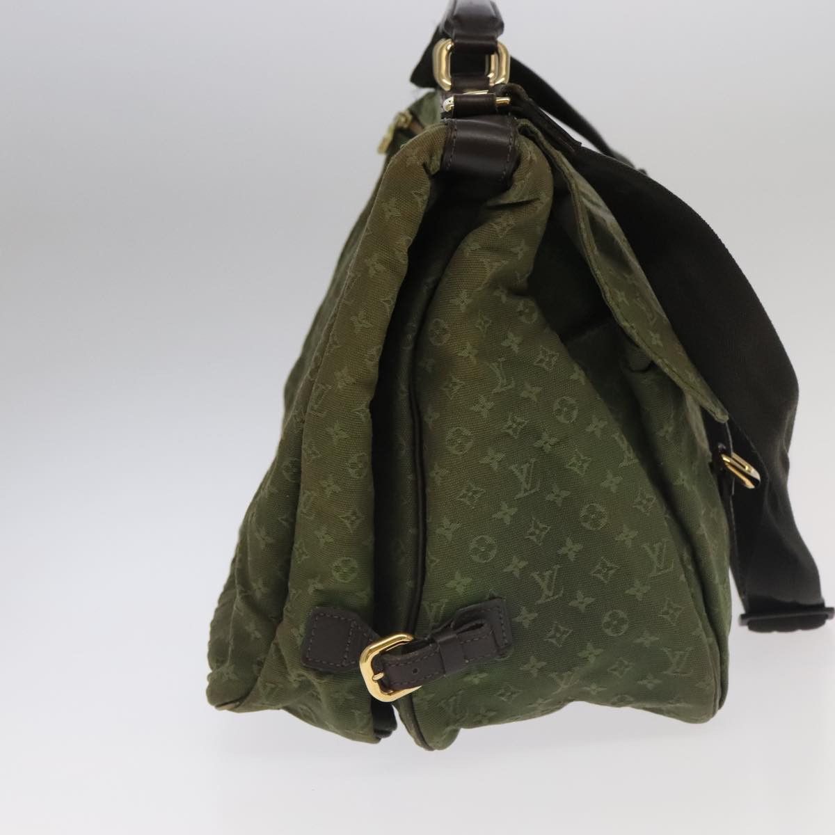 Louis Vuitton Denise Khaki Canvas Shoulder Bag (Pre-Owned) Size ONE SIZE - 4 Thumbnail