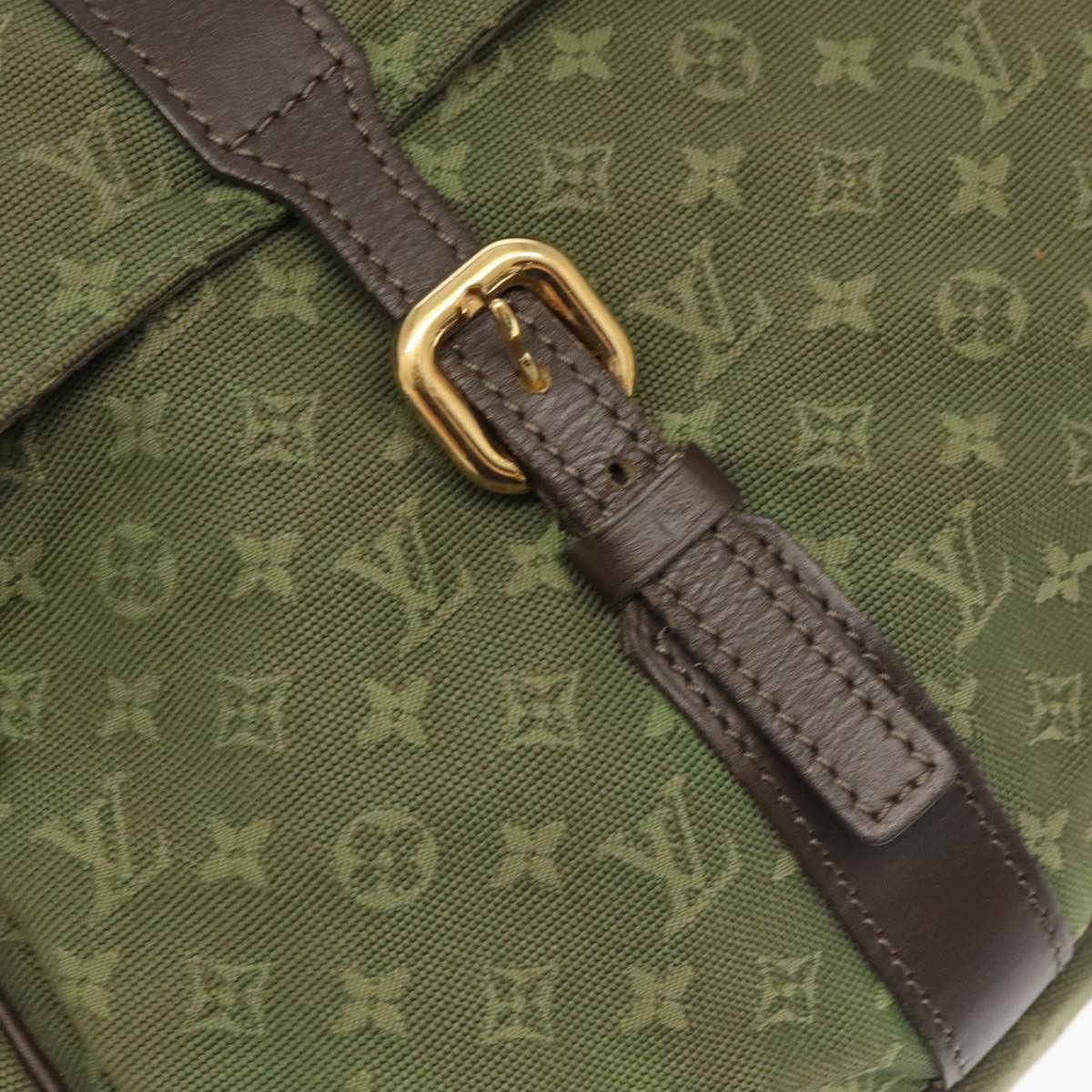 Louis Vuitton Denise Khaki Canvas Shoulder Bag (Pre-Owned) Size ONE SIZE - 18 Thumbnail