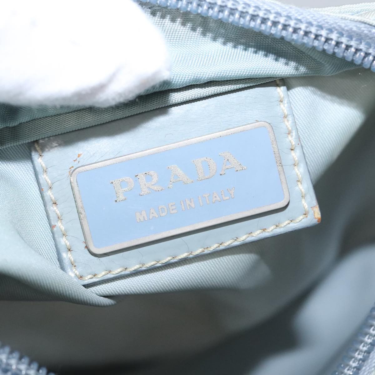 Prada Blue Synthetic Shoulder Bag (Pre-Owned) Size ONE SIZE - 13 Thumbnail
