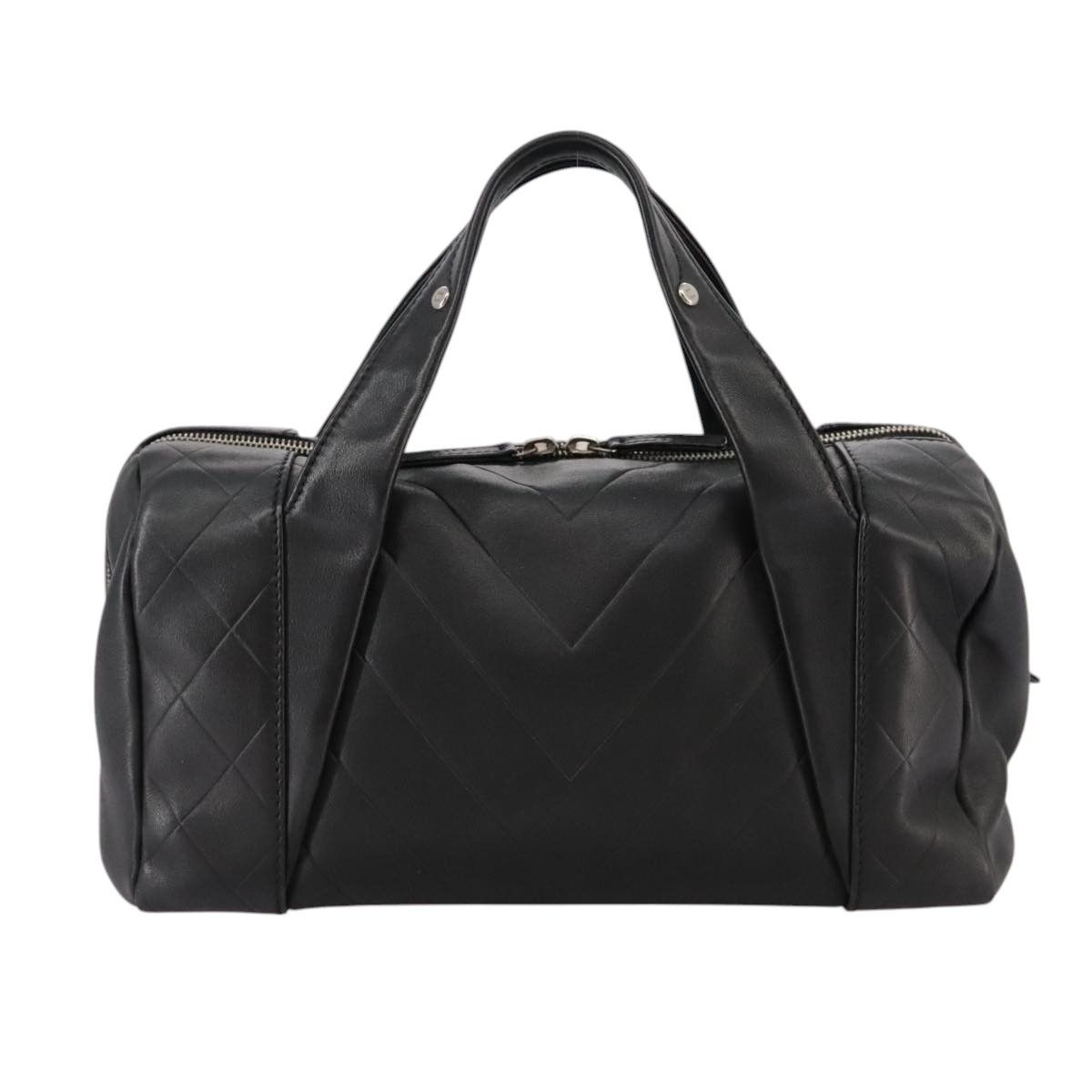 Chanel Logo Cc Black Leather Handbag (Pre-Owned) Size ONE SIZE - 2 Thumbnail