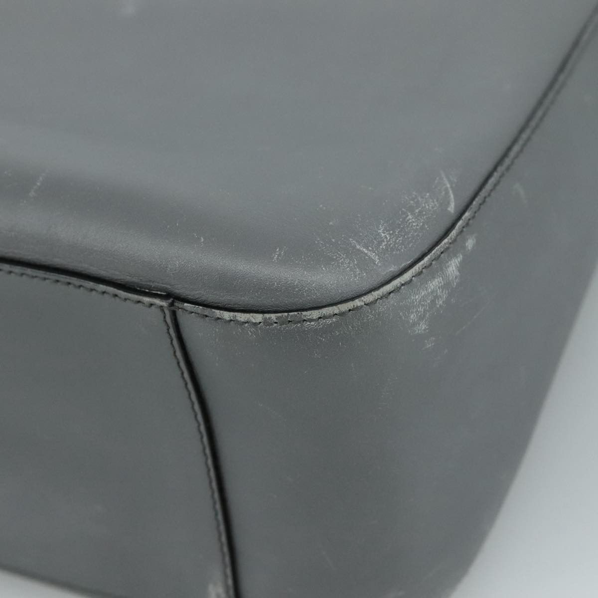 Prada Grey Leather Tote Bag (Pre-Owned) Size ONE SIZE - 6 Thumbnail