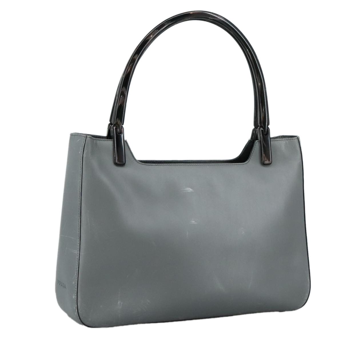 Prada Grey Leather Tote Bag (Pre-Owned) Size ONE SIZE - 16 Thumbnail