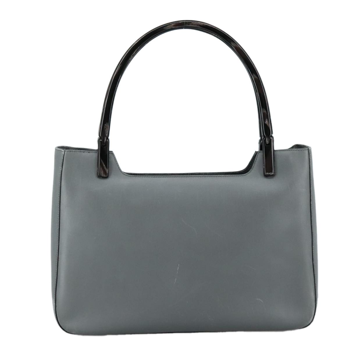 Prada Grey Leather Tote Bag (Pre-Owned) Size ONE SIZE - 2 Thumbnail