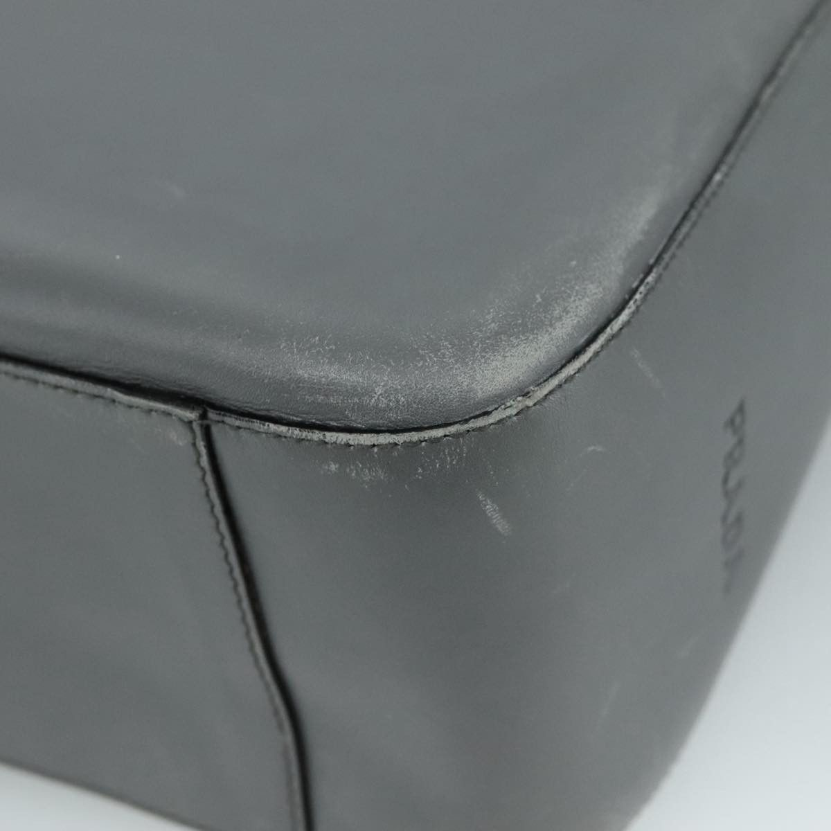 Prada Grey Leather Tote Bag (Pre-Owned) Size ONE SIZE - 9 Thumbnail