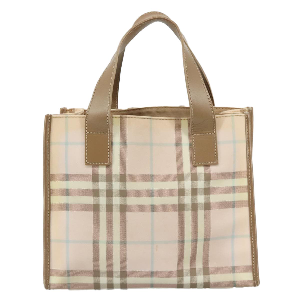 Burberry Nova Check Beige Canvas Handbag (Pre-Owned) Size ONE SIZE - 2 Thumbnail