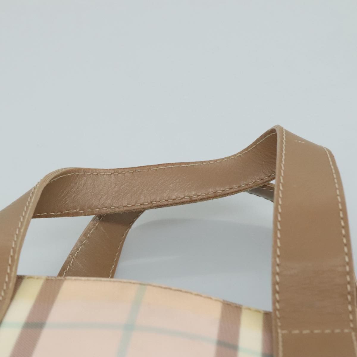 Burberry Nova Check Beige Canvas Handbag (Pre-Owned) Size ONE SIZE - 6 Thumbnail