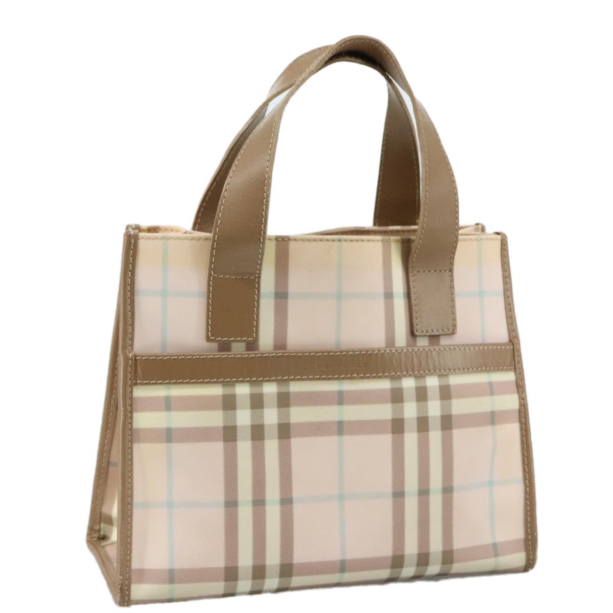 Burberry Nova Check Beige Canvas Handbag (Pre-Owned) Size ONE SIZE - 17 Thumbnail