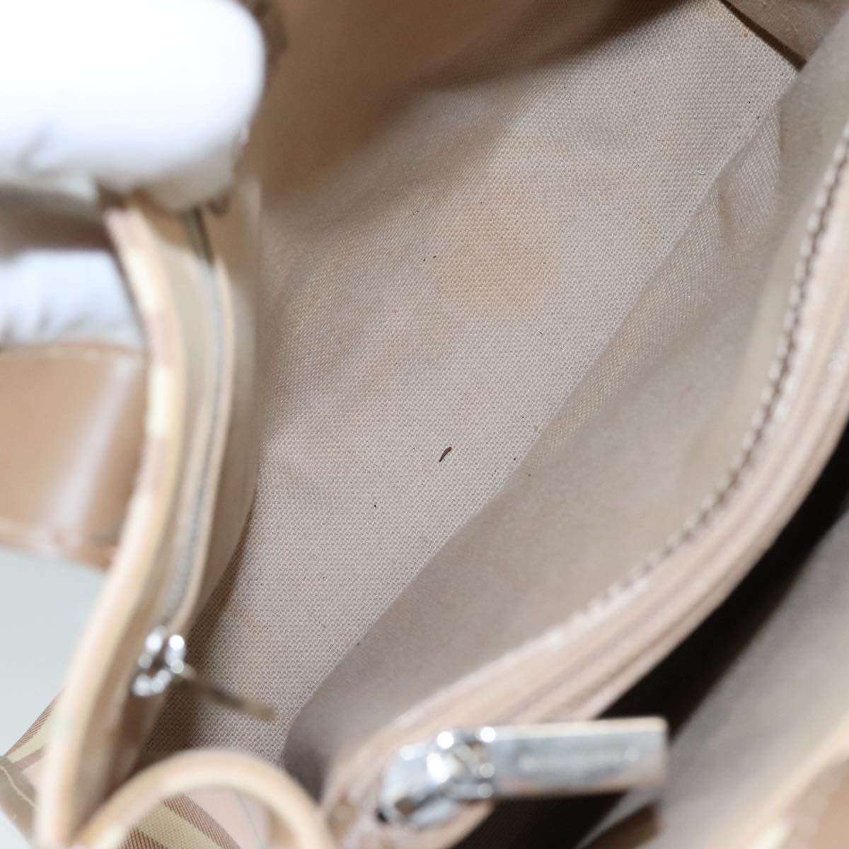 Burberry Nova Check Beige Canvas Handbag (Pre-Owned) Size ONE SIZE - 12 Thumbnail
