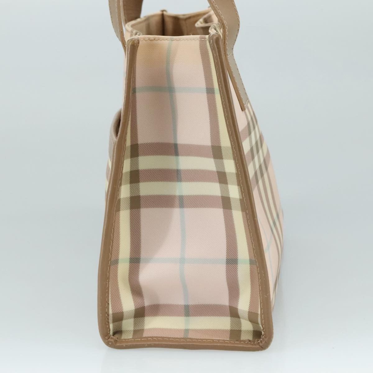 Burberry Nova Check Beige Canvas Handbag (Pre-Owned) Size ONE SIZE - 4 Thumbnail