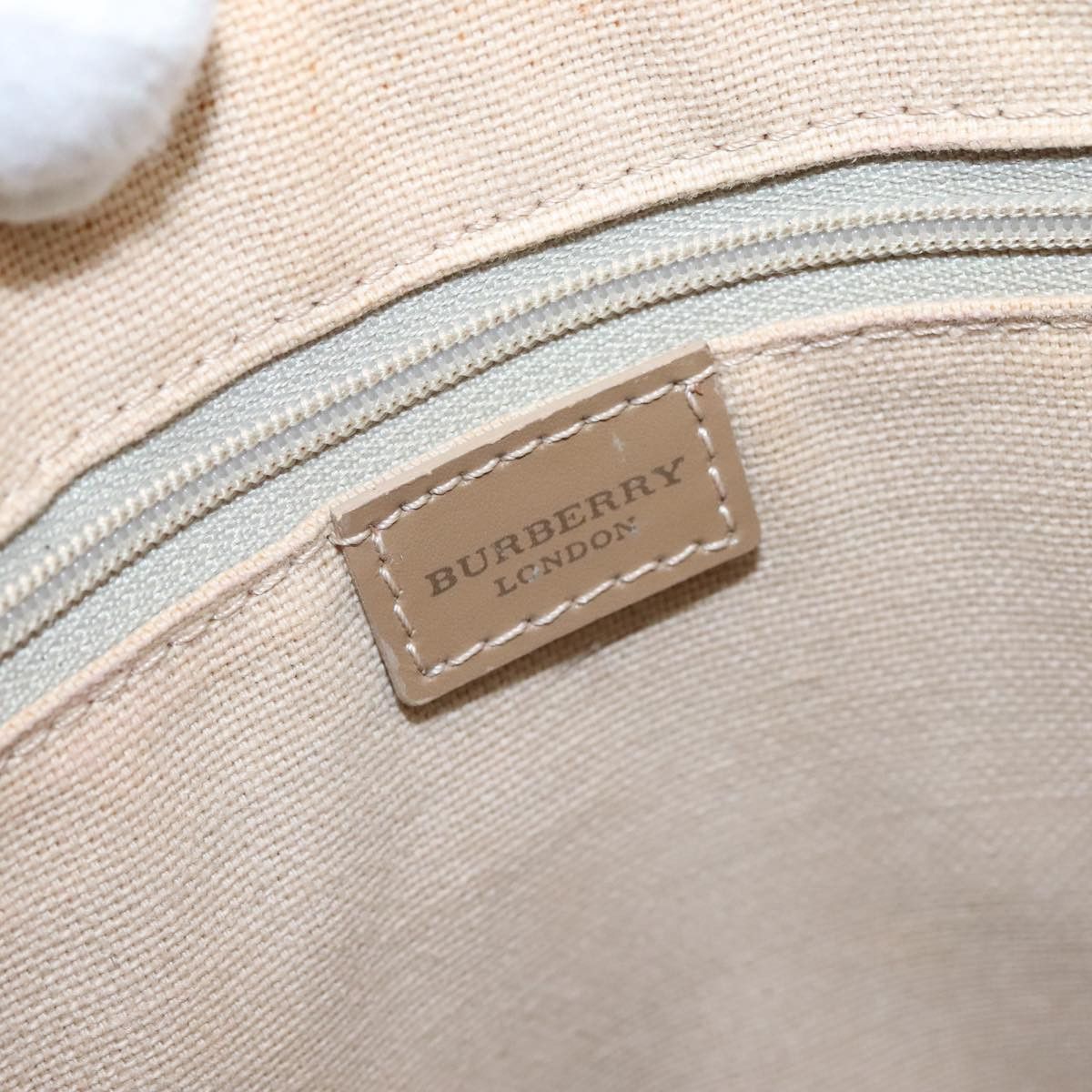 Burberry Nova Check Beige Canvas Handbag (Pre-Owned) Size ONE SIZE - 13 Thumbnail