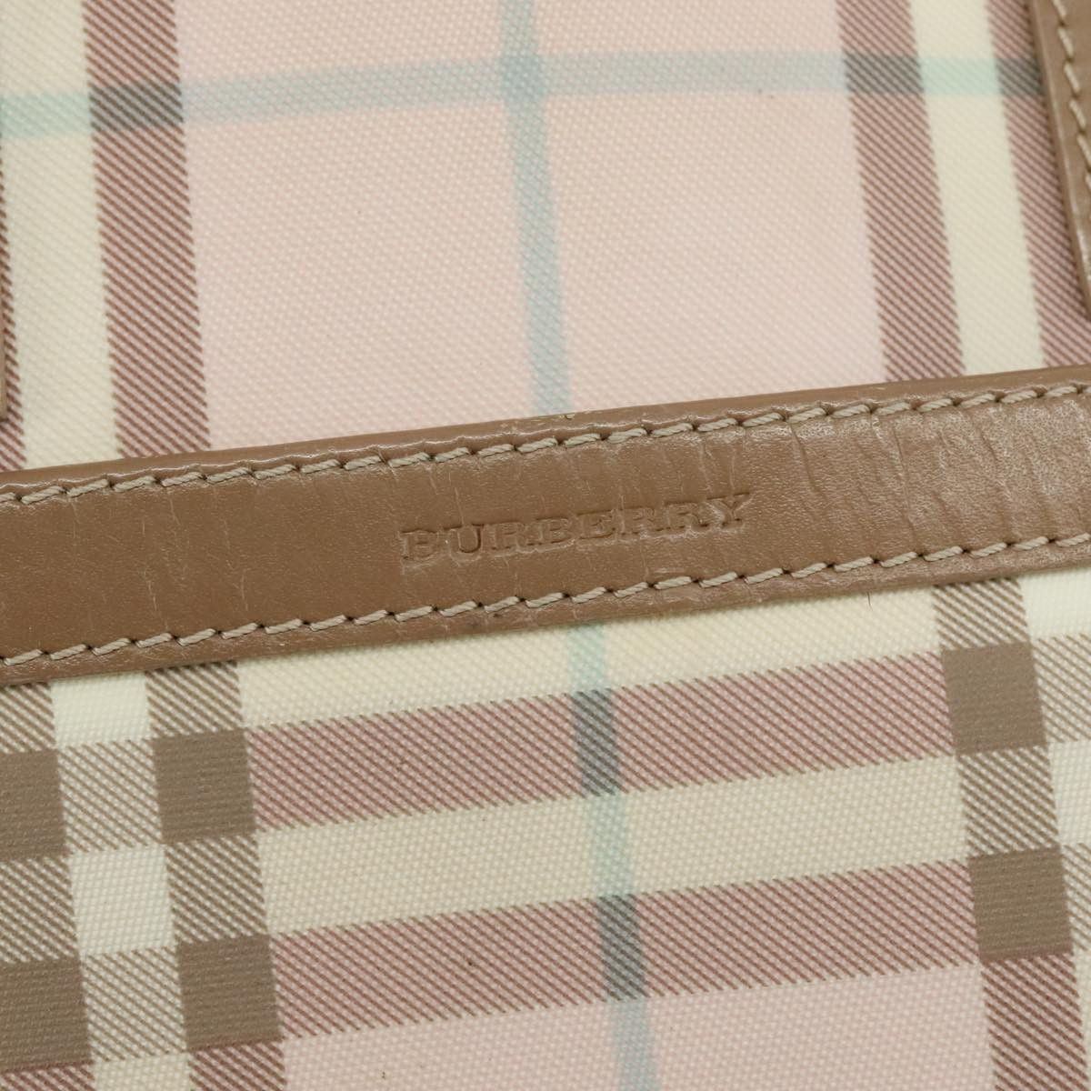 Burberry Nova Check Beige Canvas Handbag (Pre-Owned) Size ONE SIZE - 14 Thumbnail