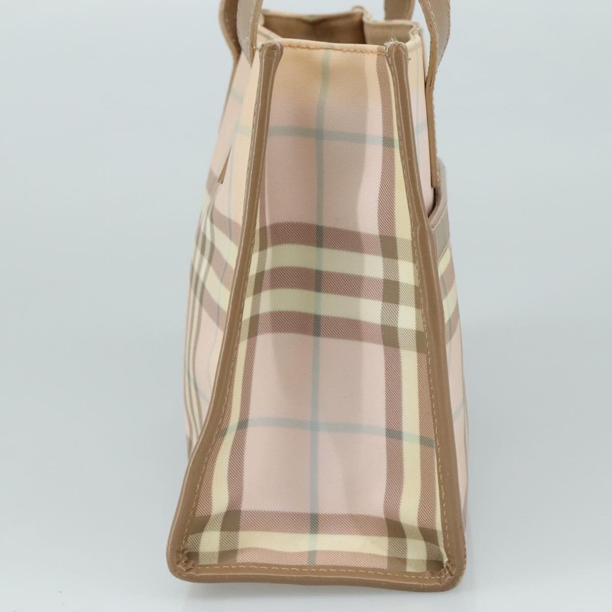 Burberry Nova Check Beige Canvas Handbag (Pre-Owned) Size ONE SIZE - 3 Thumbnail