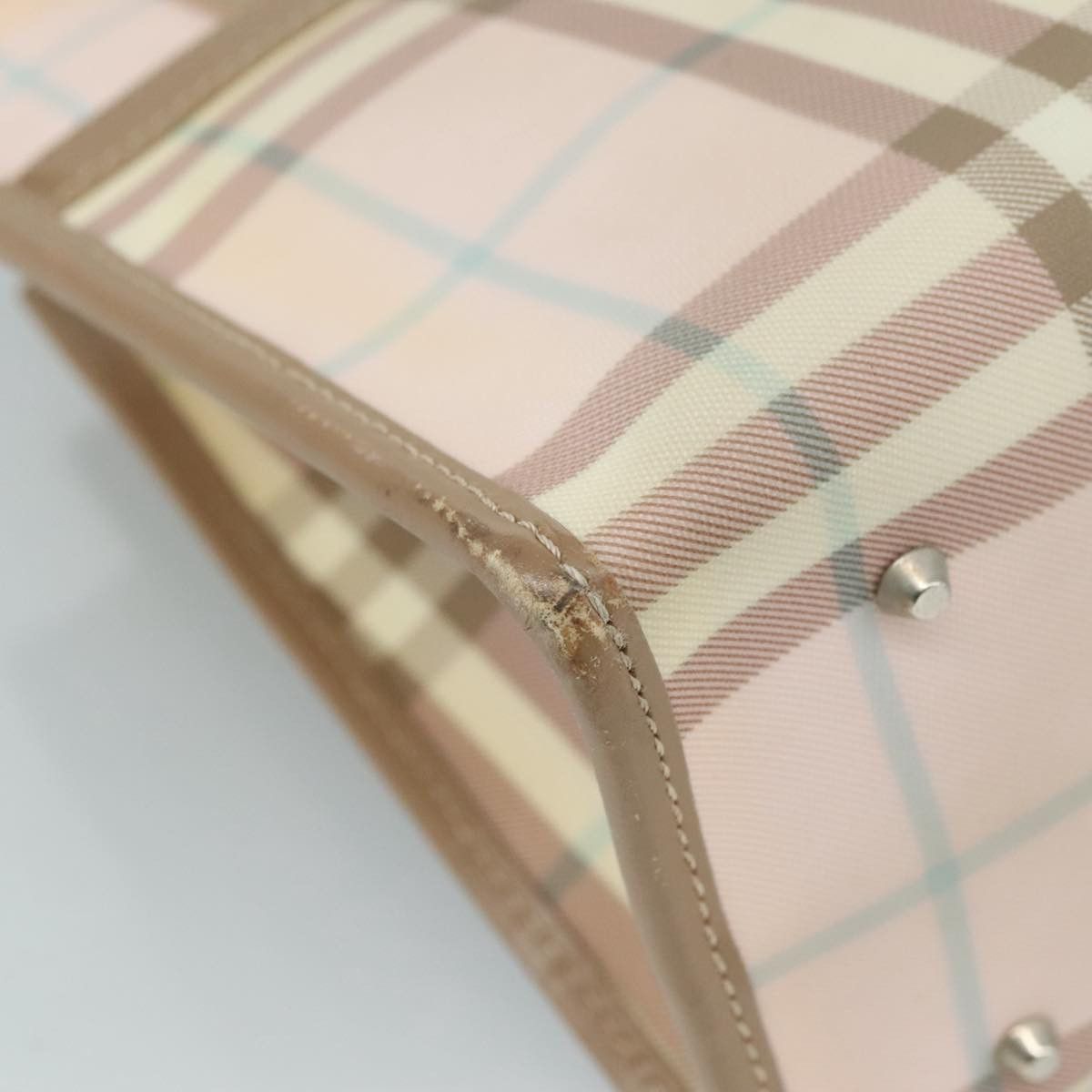 Burberry Nova Check Beige Canvas Handbag (Pre-Owned) Size ONE SIZE - 10 Thumbnail