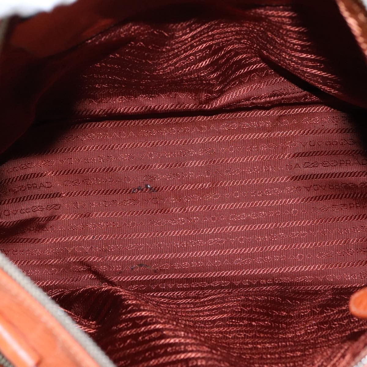 Prada Saffiano Orange Leather Shoulder Bag (Pre-Owned) Size ONE SIZE - 18 Thumbnail