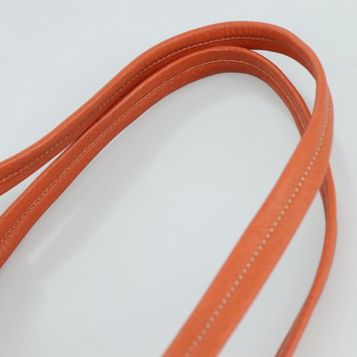 Prada Saffiano Orange Leather Shoulder Bag (Pre-Owned) Size ONE SIZE - 6 Thumbnail