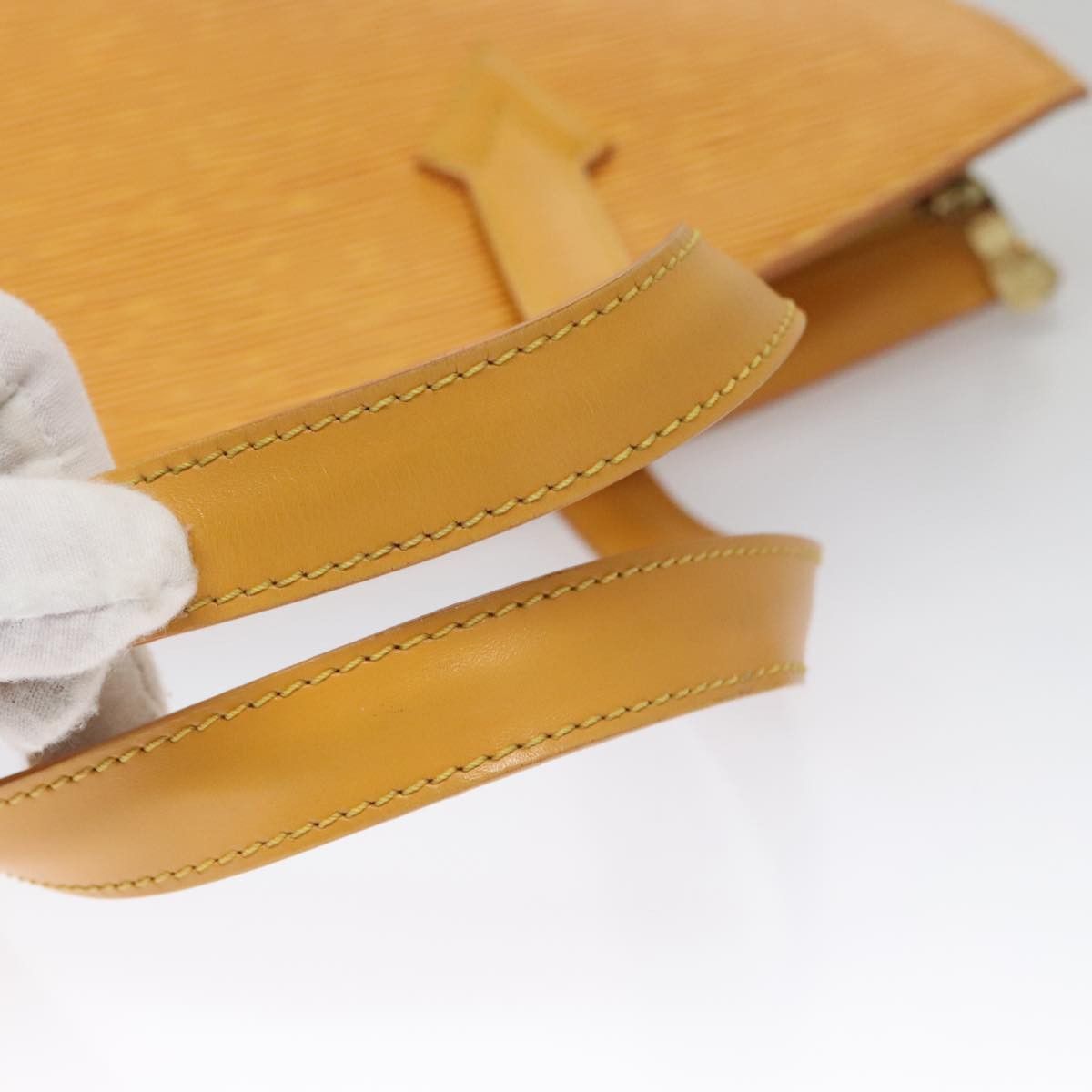 Louis Vuitton Saint Jacques Yellow Leather Handbag (Pre-Owned) Size ONE SIZE - 6 Thumbnail