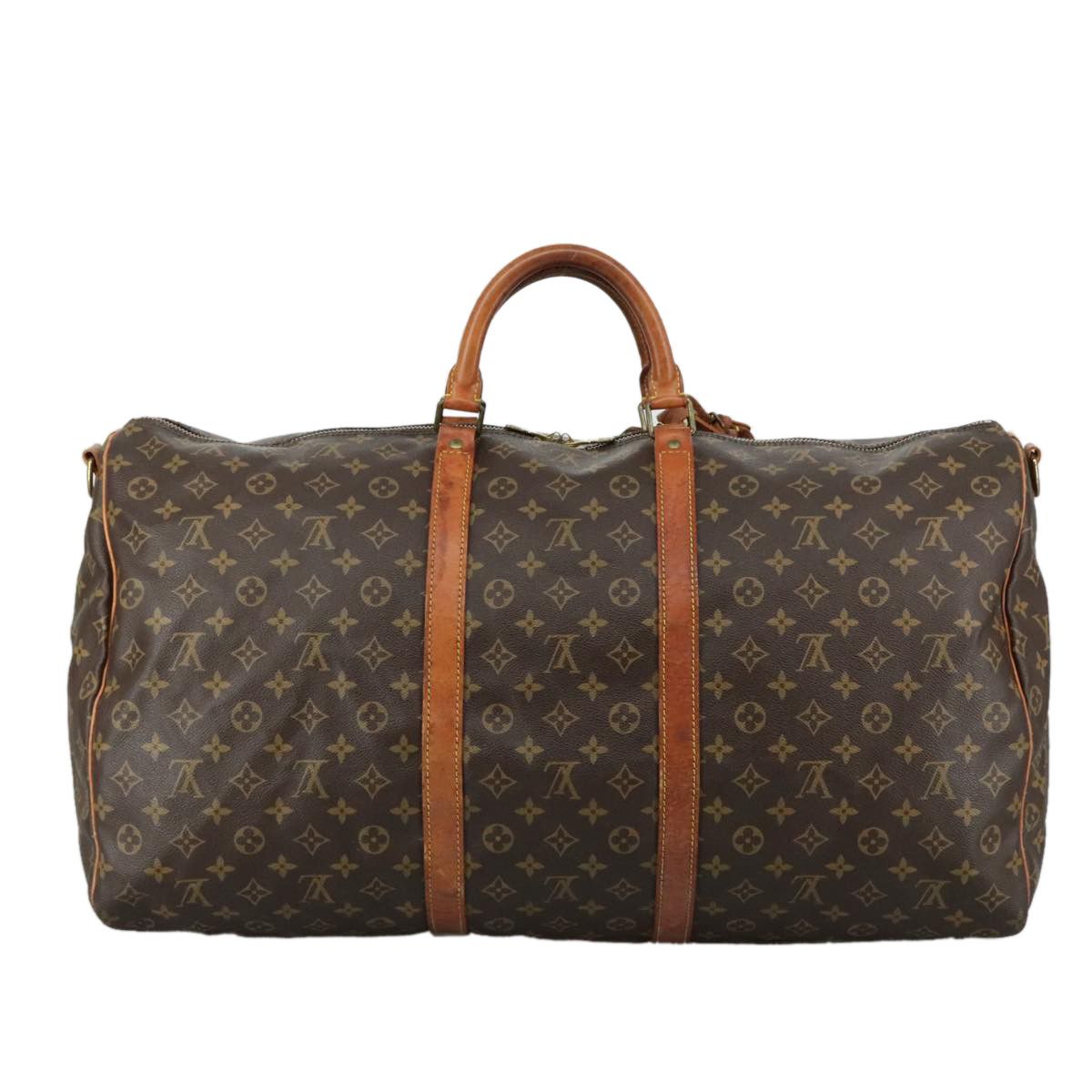 Louis Vuitton Keepall Bandoulière 60 Brown Canvas Travel Bag (Pre-Owned) Size ONE SIZE - 2 Thumbnail