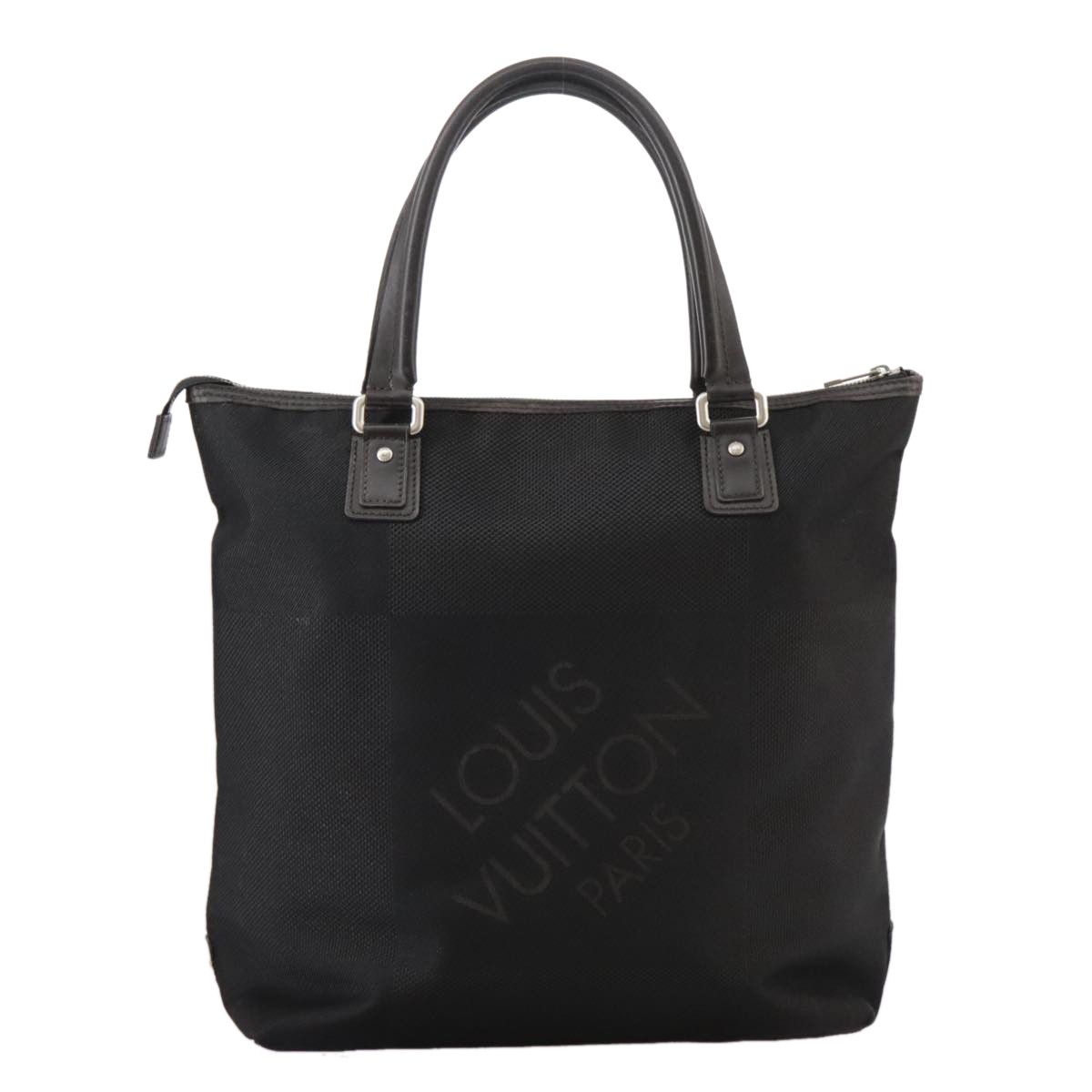 Louis Vuitton Shopping Black Canvas Tote Bag (Pre-Owned) Size ONE SIZE - 2 Thumbnail