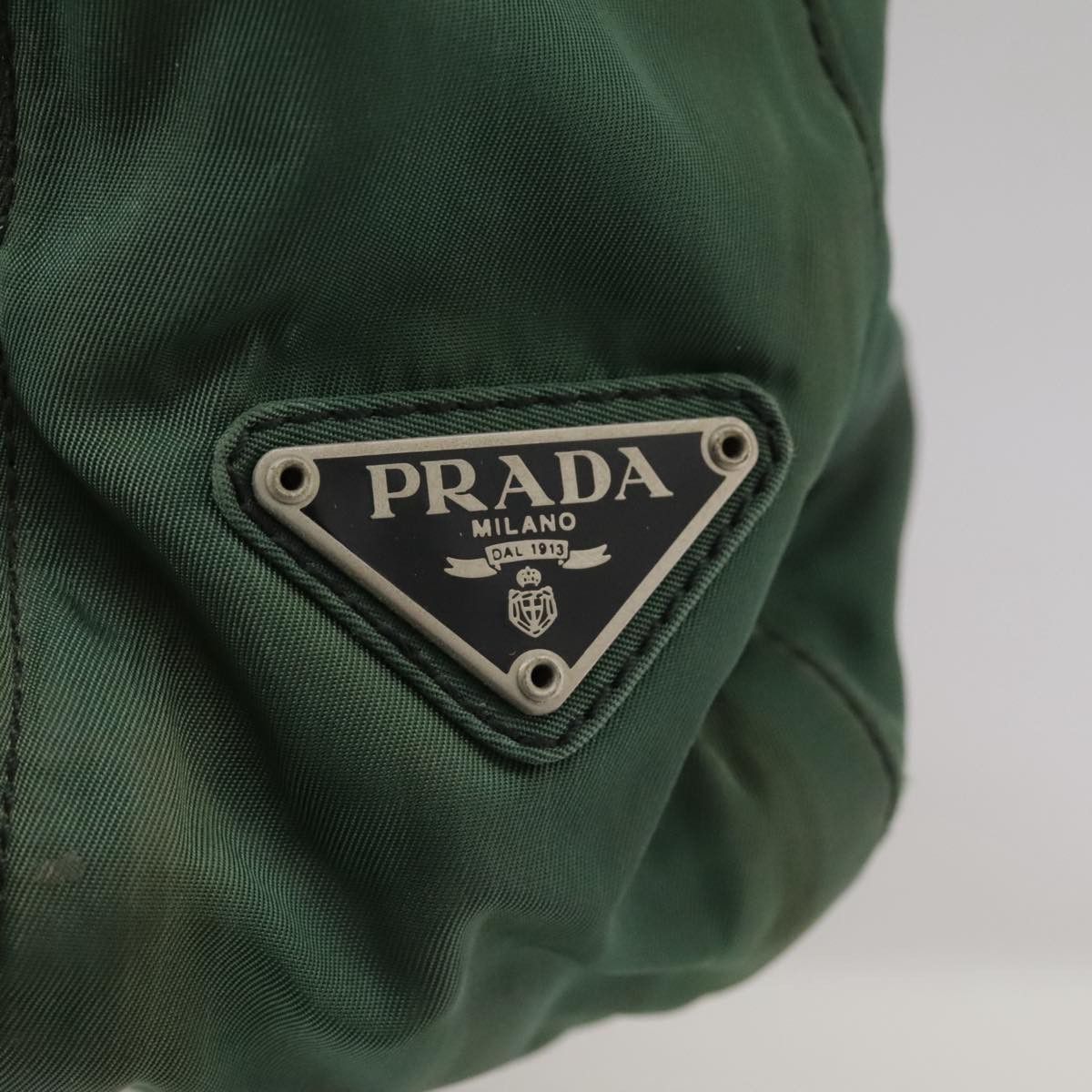 Prada Tessuto Green Synthetic Tote Bag (Pre-Owned) Size ONE SIZE - 13 Thumbnail