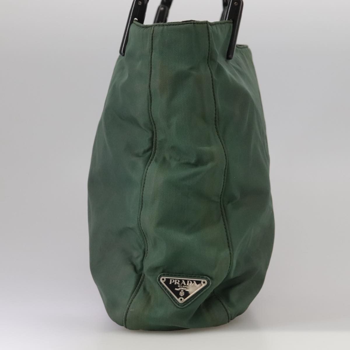 Prada Tessuto Green Synthetic Tote Bag (Pre-Owned) Size ONE SIZE - 4 Thumbnail